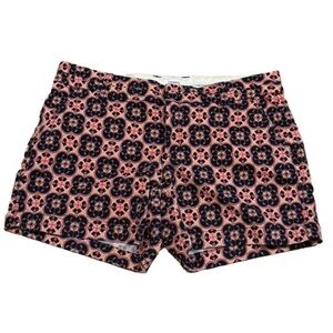 Crown & Ivy Womans Size 4 Pink & Black Chino Summer Shorts